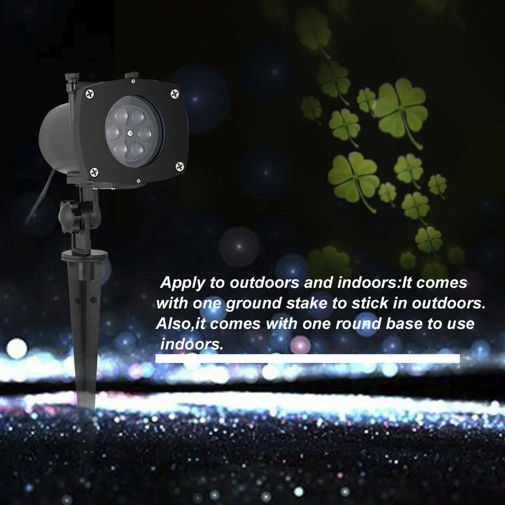 11PCS LED Projector Lights Switchable Pattern Gobos Slides Waterproof Projector light Sparkling Landscape Holiday Party