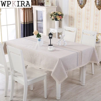 

Nordic Simple Thickened Cotton And Linen Rectangular Coffee Table Dining Table Embroidery Tablecloth ZB-DS-L033&40