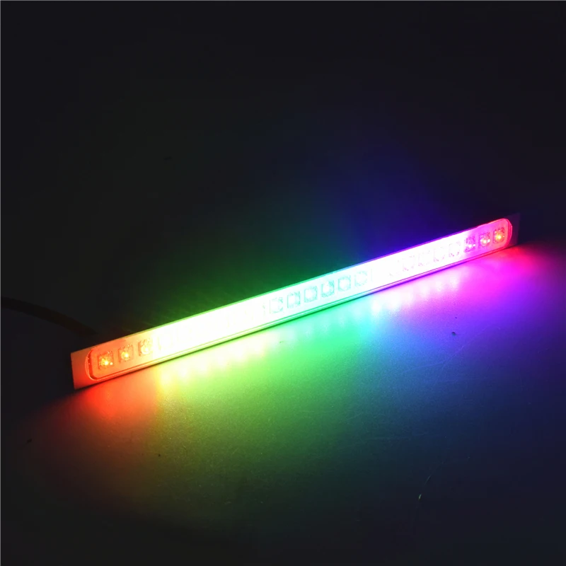 Красочные RGB 24LED номерные знаки огни поворотов вождения стоп-сигналы украшение для автомобильной фары автомобиля номерного знака свет