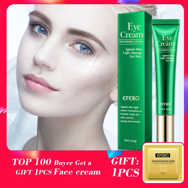 

EFERO Peptide Anti-wrinkle Eye Cream Collagen Moisturizing Dark Circle Remover Eye Essence Cream Anti Aging Lifting Eye Cream