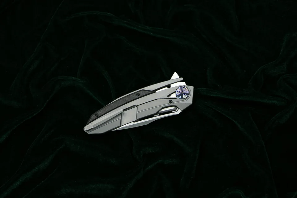 Kanedeiia ZT0999 складной нож M390 лезвие TC4 титановый рычаг CF утилита Кемпинг Охота выживания карманные Кухонные Ножи EDC инструмент