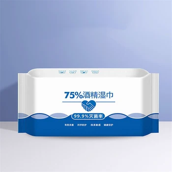 

48pcs/pack First Aid Cleaning Tissue Alcohol Swabs Wet Wipes Skin Cleaning Care Sterilization Disinfection Antiseptic Pads
