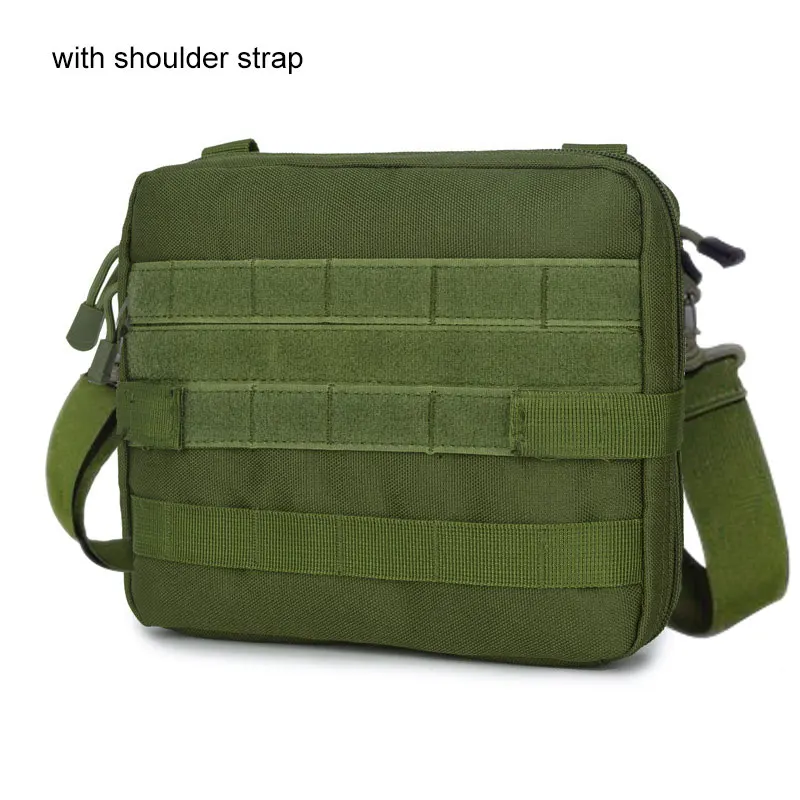 Army Green add strap EDC сумка для инструментов военная система тактическая Сумка MOLLE Рюкзак армейские сумки спортивные многофункциональные водонепроницаемые 1000D нейлоновые сумки для альпинизма - Цвет: Army Green add strap
