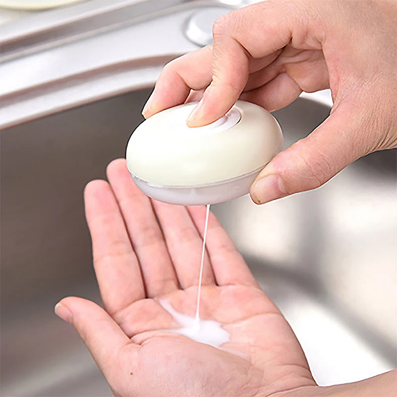

YIWUMART Travel Lotion Dispensing Box Portable Push-on Face Cream Storage Container Emulsion Box Outdoor Beauty Refillable Box