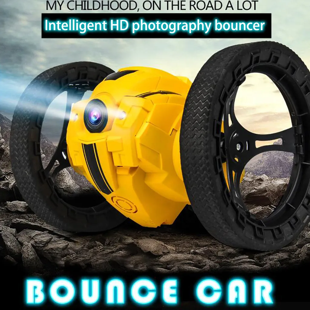 

Remote control car toy 2019 NEW 2.4G 2MP WiFi FPV Camera RC Jumping Car Jump High Stunt Car RC Bounce Car Toy j1011