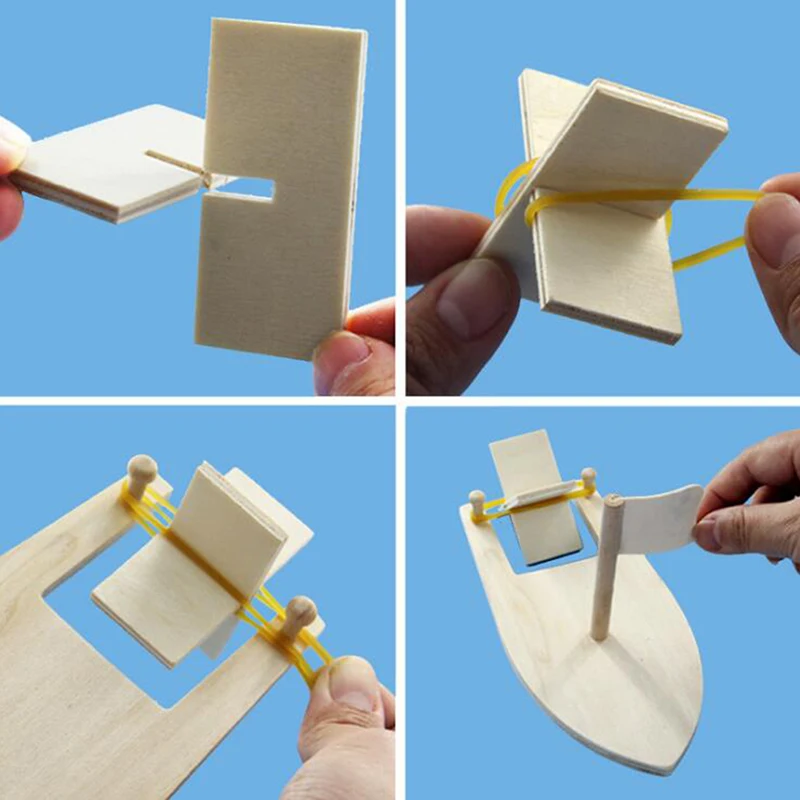 DIY деревянный парусник игрушки творческий окрашенные белые модели детские раскраски ручной работы материал посылка детский сад