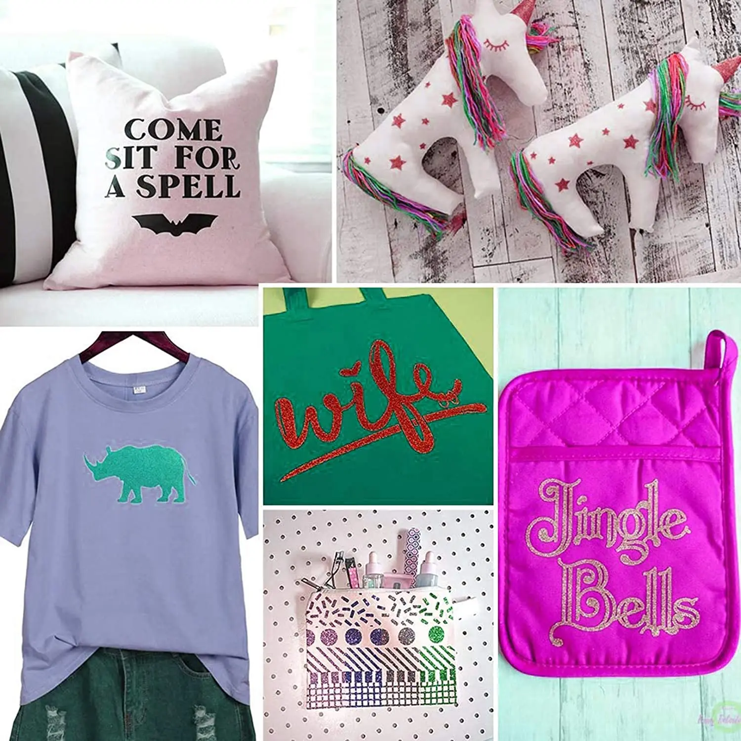 Glitter Heat Transfer Vinyl Press Machine Iron On DIY Custom Tshirt Easy to Cut Weed HTV Vinyl for cut Machine