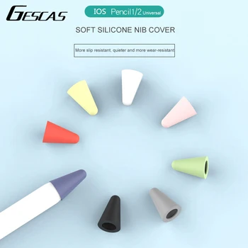 

GESCAS 8 PCS Pencil Cap Holder Nib For IOS Pencil Cover Cable Adapter Tether For IOS Pad Pro Pencil Tablet Pen Accessories