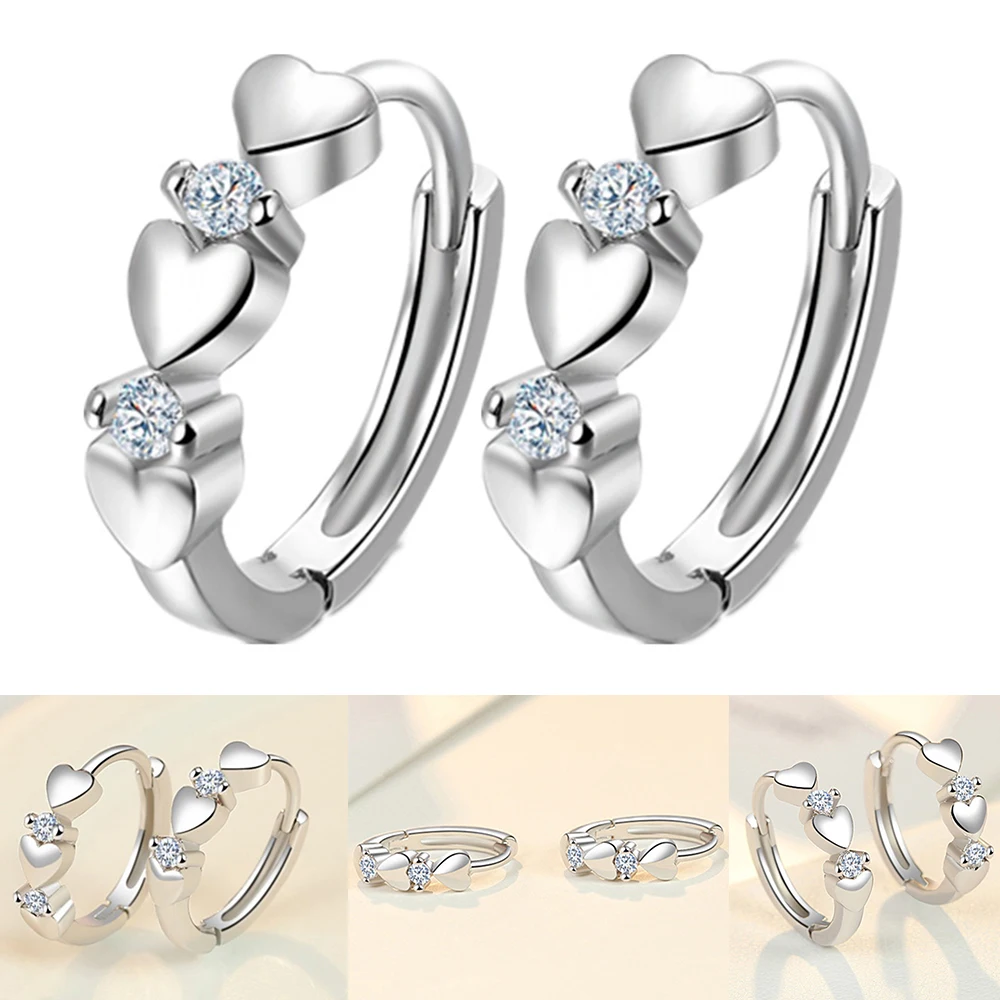 Хрустальное подвесное сердечко серьги для женщин модные ювелирные изделия