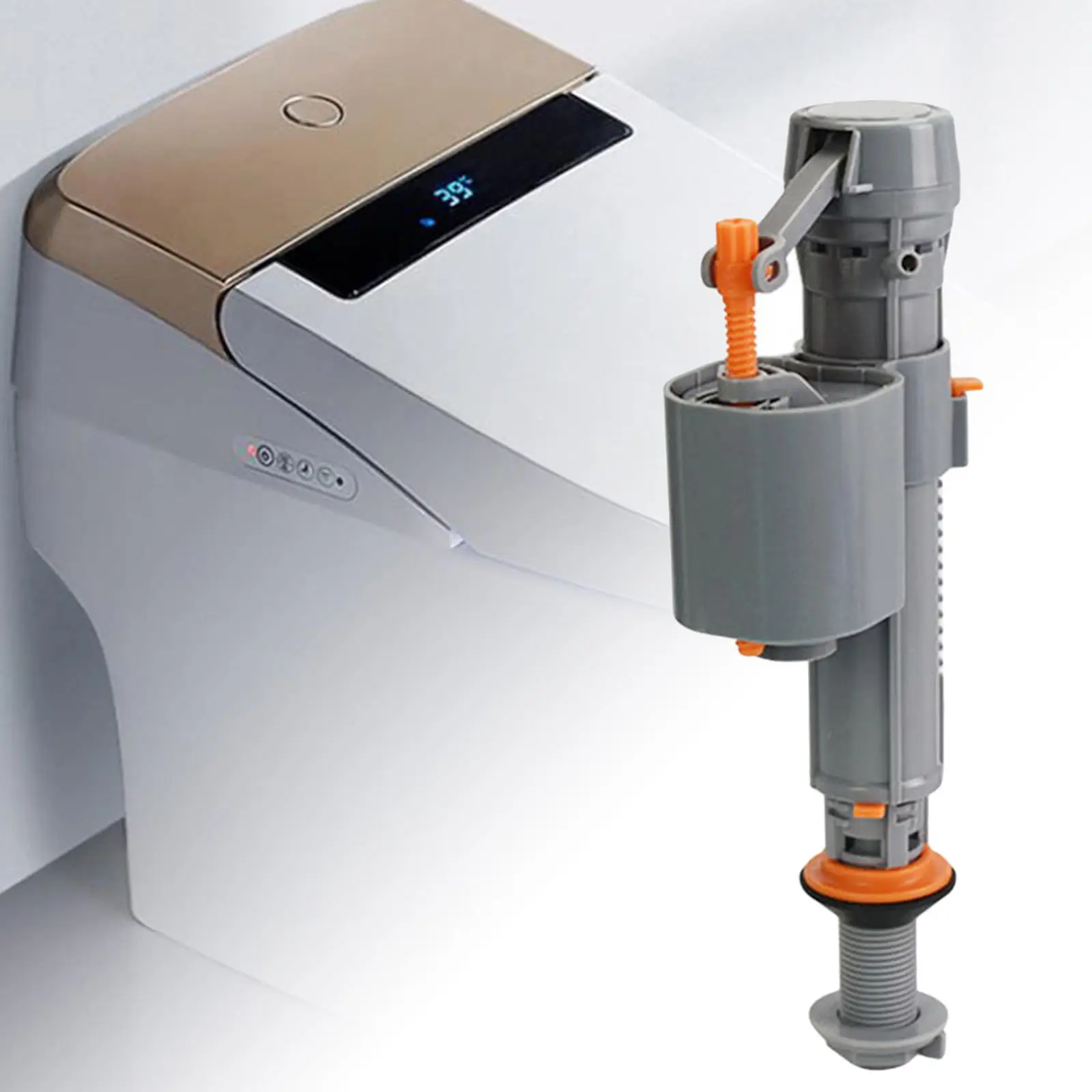 Silent Toilet Fill Valve Toilet Tank Bottom Entry Inlet Flush Valve Flush Valves Water Drainage for Bathroom inlet valve toilet tank filling valve toilet fill valve