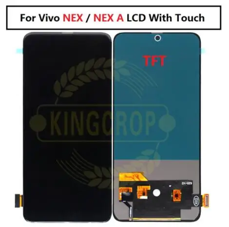Black TFT AMOLED дисплей для Vivo Nex фронтальный ЖК-дисплей+ сенсорный экран дигитайзер сборка Замена для Vivo NEX lcd NEX A - Цвет: Black TFT