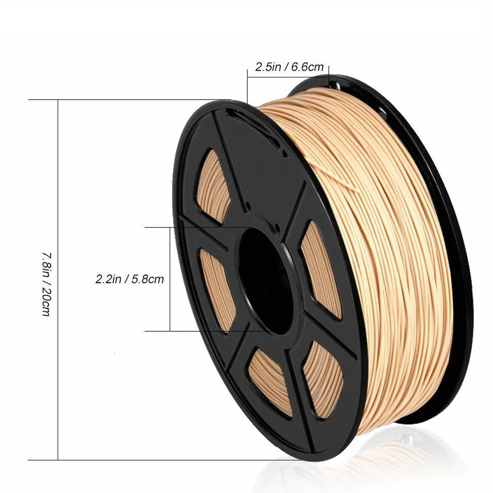 SUNLU 1,75 мм Дерево PLA 3d принтер нить 1 кг деревянный эффект 3d материалы для печати точность измерения+/-0,02 мм