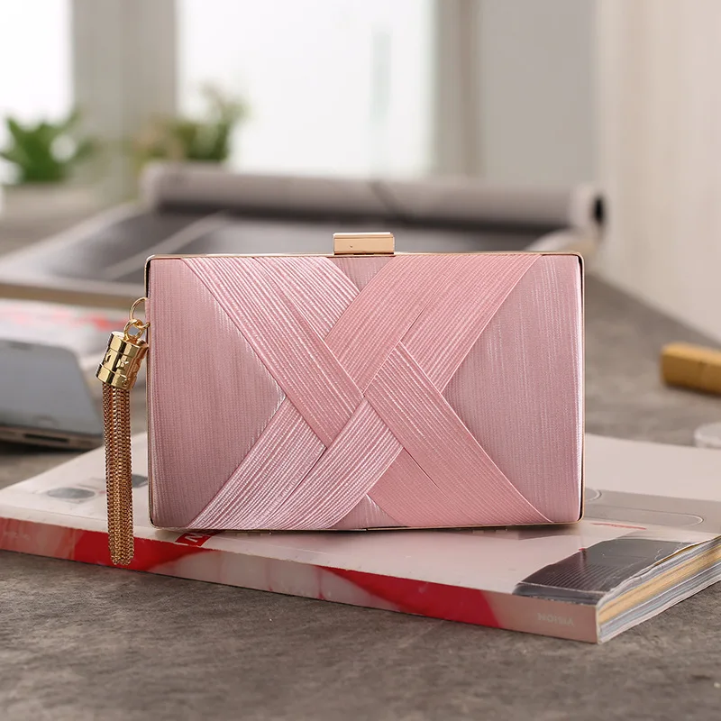 Дизайнерская Роскошная вечерняя сумка для женщин, вечерние сумки, женская сумка с клапаном, дизайнерская женская сумка, качественная сумка через плечо - Цвет: pink