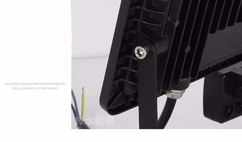 20 шт. Новый ультратонкий открытый светодиодный потока лампы 10 W 20 W 30 W 50 W ПИР Montion Сенсор Ac85-265v IP65 линейный индукционный прожектор