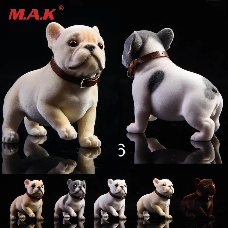 

JXK028 1/6 Scale Planted Hair French Bulldog Dog Cute Pet Animal Figure Model Toy Scene Decoration Accessories