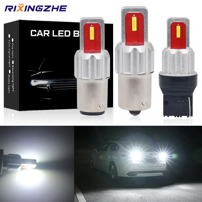 Автомобильные светодиодные лампы RXZ 2 шт. W21W P21W PY21W T15 T16 W16W T20 LED 7440 7443 BA15S BAU15S