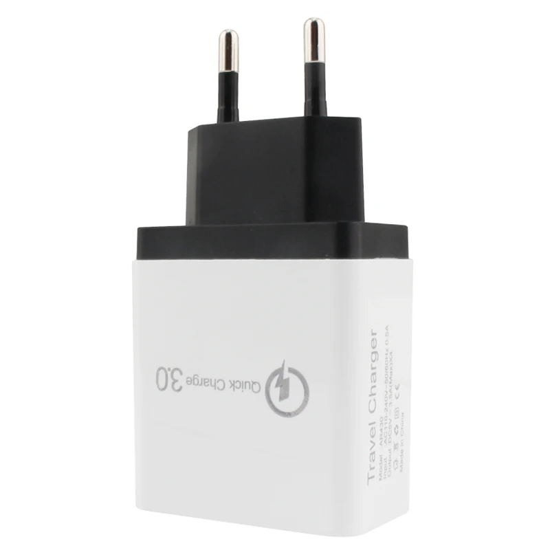 4 порта USB зарядное устройство для мобильного телефона 15 Вт Быстрая зарядка 3,0 5 В/3 А ЕС вилка настенное зарядное устройство 5 цветов путешествия Быстрая зарядка Универсальное зарядное устройство
