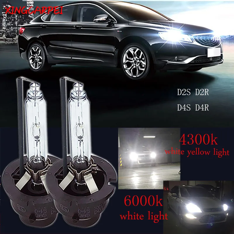 Ксеноновые лампы 2 шт./лот D2S D2R D4S D4R сменные автомобильные ксеноновые 4300K 6000K