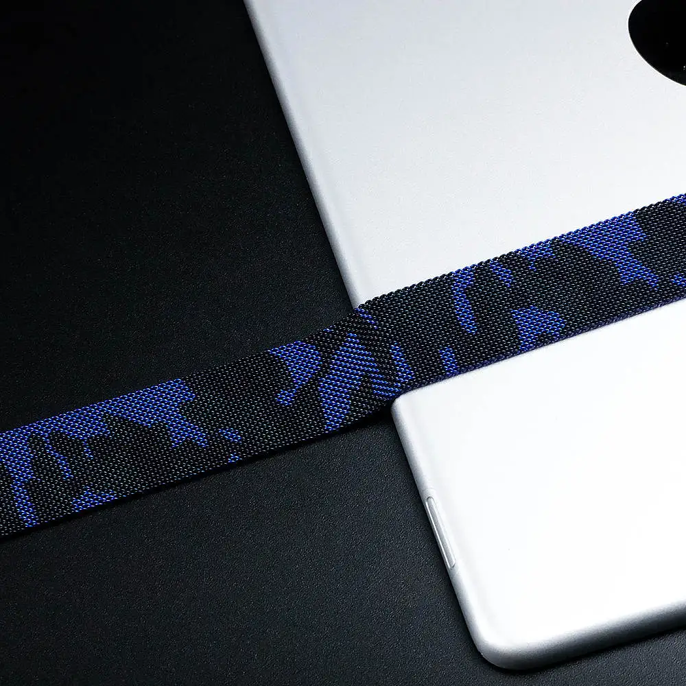 Высокое качество Миланская петля для apple watch ремешок apple watch 4 группа 44 мм 40 мм iwatch 3 21 42 мм/38 мм лучший процесс материала - Цвет ремешка: Army Green B-blue