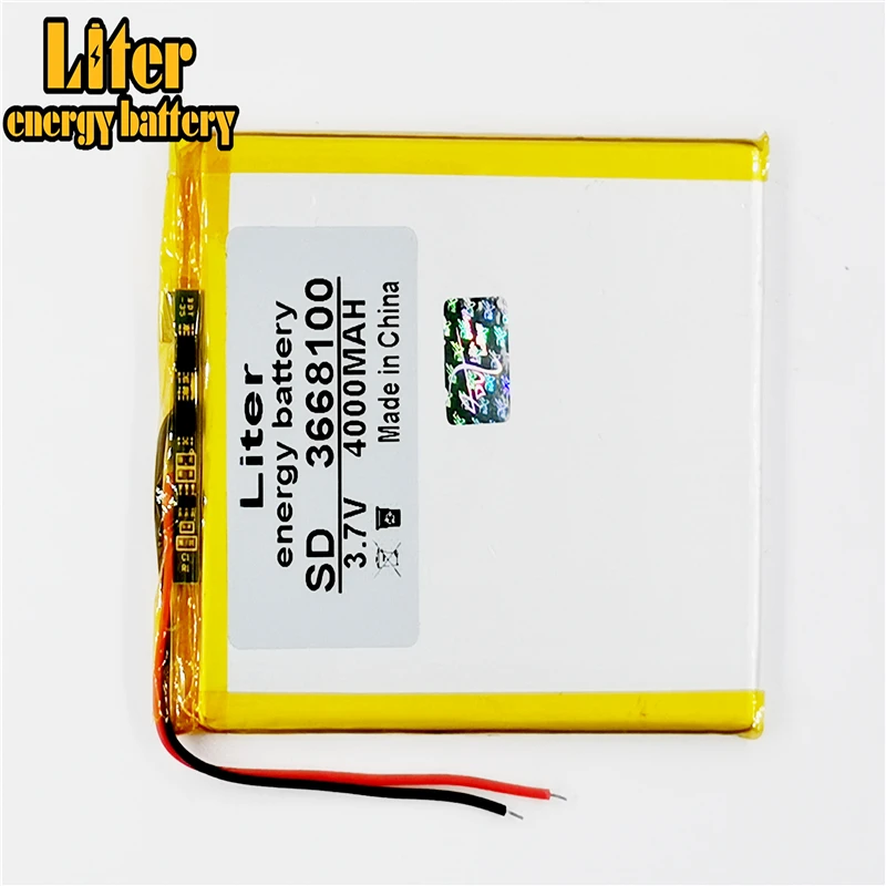 3 7 V 4000mAh 3668100 полимерный литиевый литий аккумулятор для DIY Mp3 MP4 MP5 GPS PSP электронная