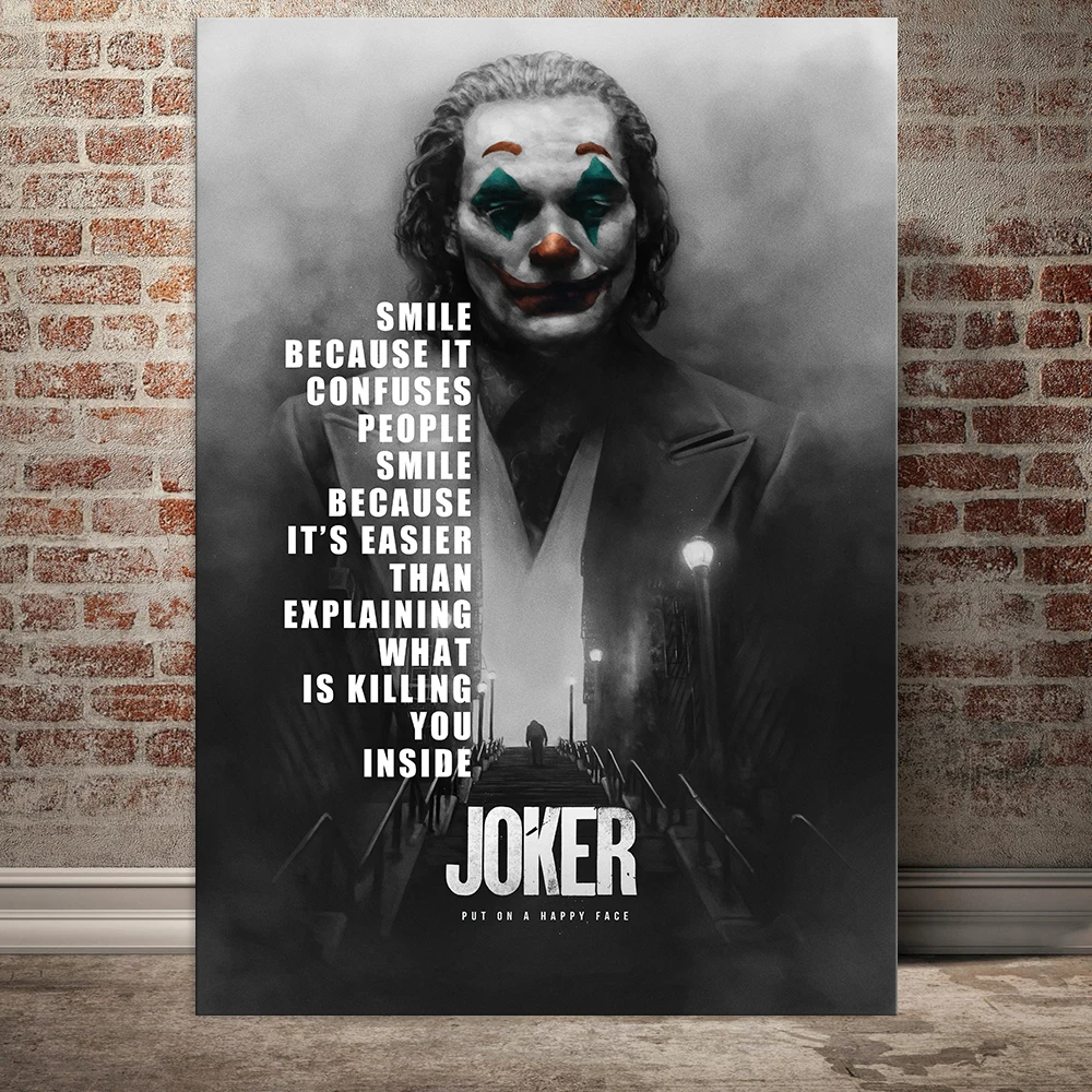 The Joker Affiche Murale Imprimee Avec Citations De Succes Decoration De Maison Sans Cadre Aliexpress The Joker Affiche Murale Imprimee Avec Citations De Succes Decoration De Maison Sans Cadre Aliexpress