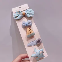 Головной убор для девочек в Корейском стиле с героями мультфильмов; детская тканевая повязка на голову; заколки; повязка на голову; Комплект для больших детей; аксессуары для волос