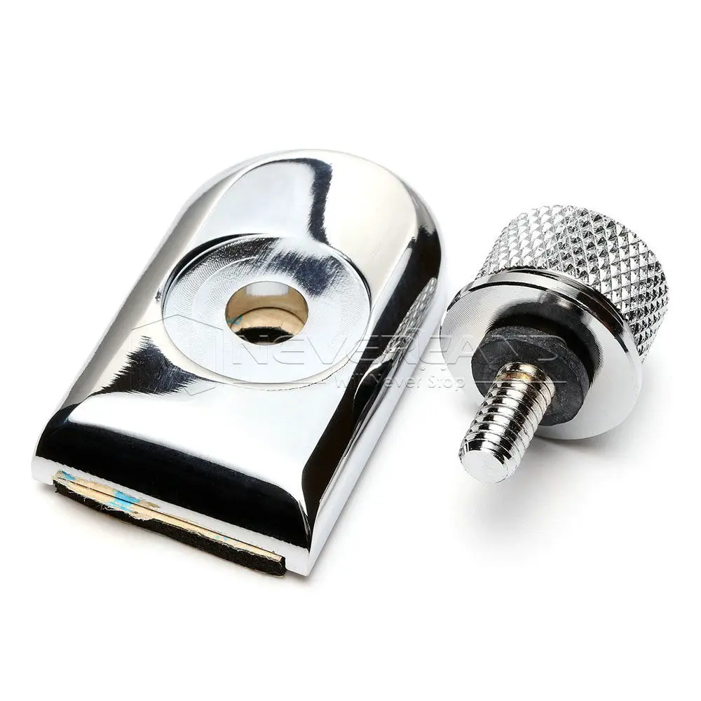 

Black Silver 1/4" Motorcycle Seat Mount Bolt Screw Cap For Harley Softail Dyna Sportster Street Bob Roadking Fatbob 883 D15