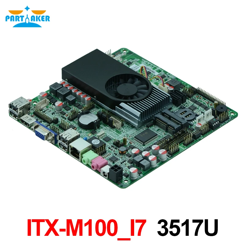 Материнская плата Partaker тонкая двухъядерная материнская DDR3 3 поколения i7 ОЗУ 8 Гб