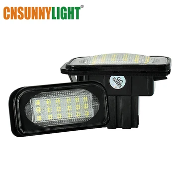 

CNSUNNYLIGHT 2pcs LED Canbus Car License Plate Lamp For Mercedes-Benz W203 4D Sedan C230 C240 C280 C320 C55 C43 AMG Number light