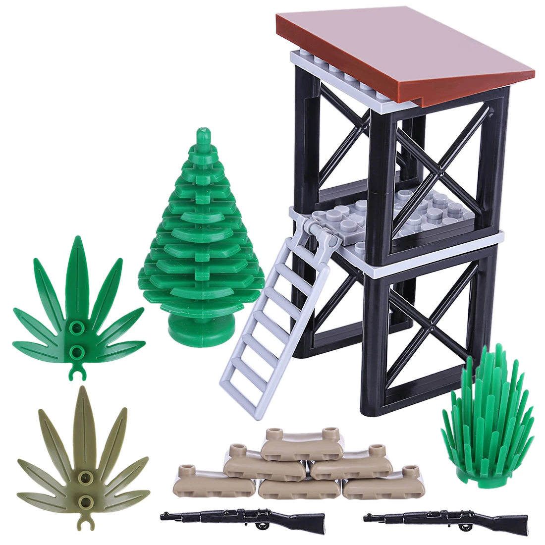 DIY маленькие частицы военная техника строительные блоки аксессуары Игрушки для сборки головоломки для детей усилПредупреждение