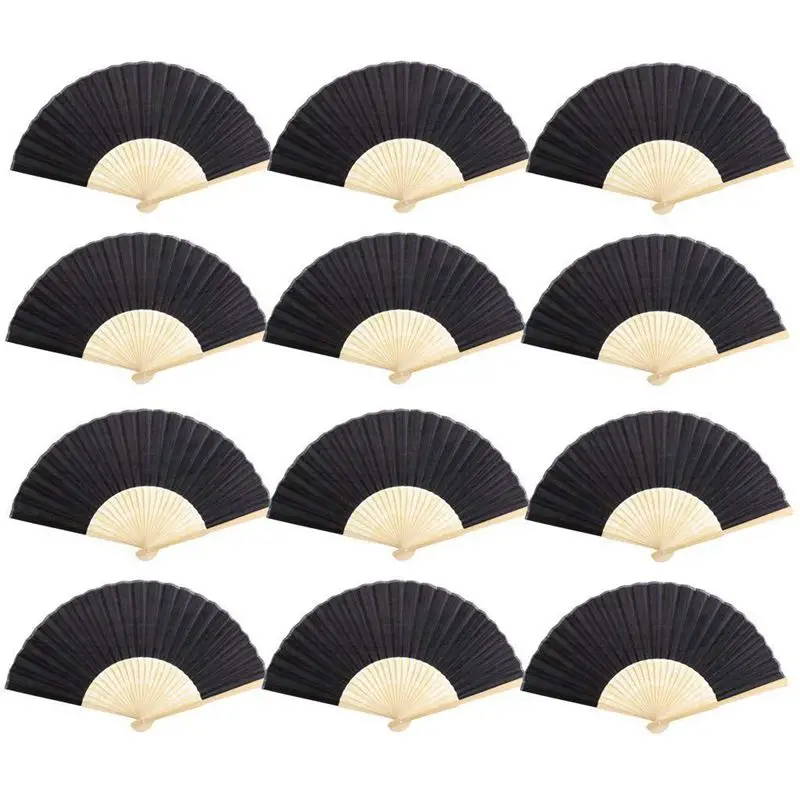 Горячая Новинка 12 шт партия китайских складных бамбуковых ручной работы