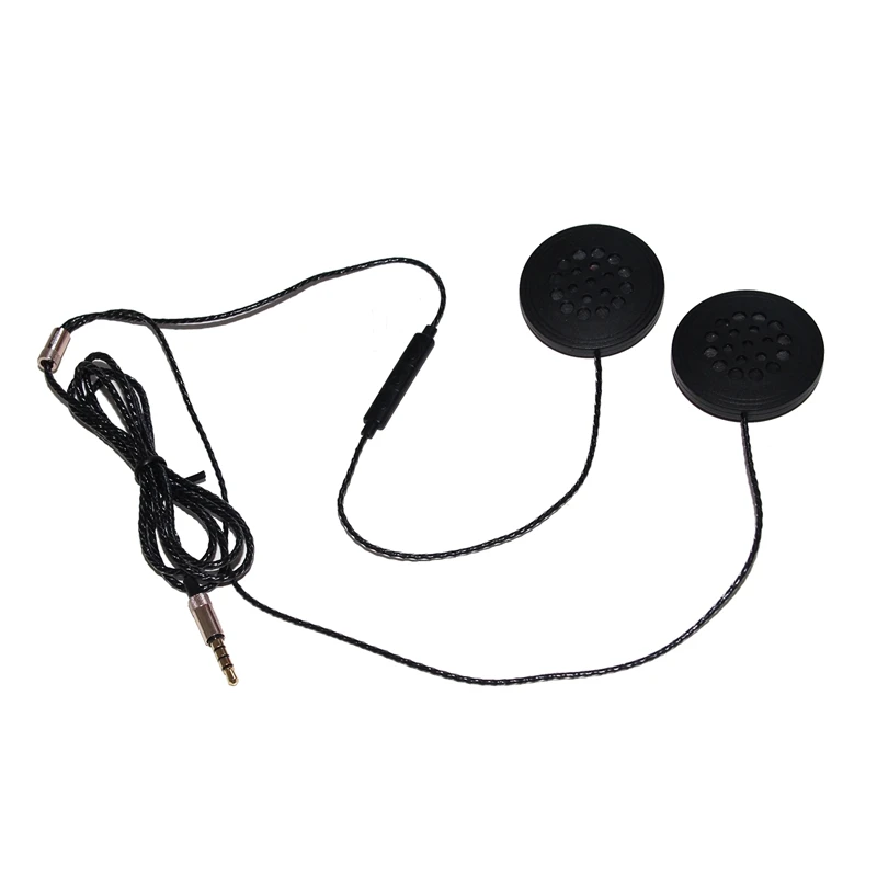 Motorcycle Helmet Headset Speakers 3.5mm Jack Wired Headphones Earphone Headphone with HD Microphone for Motorcycle Helmet Inter