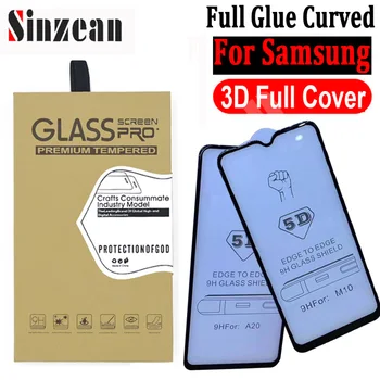 

Sinzean 100pcs For Samsung J4/J6 Plus/J8 2018/A8/A6 Plus TOP 5D Full Covered Tempered Glass For J3/J5/J7 Pro 3D Screen Protector