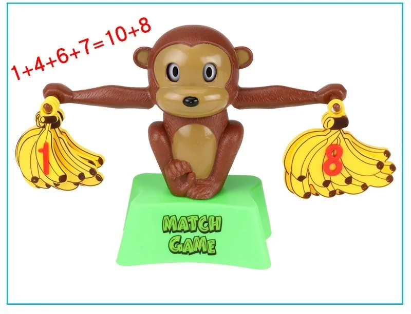 Math Educational Toys Monkey Digital Balance Scale Game Montessori Toys 3 Years Early Learning Educational Toys For Children (1)