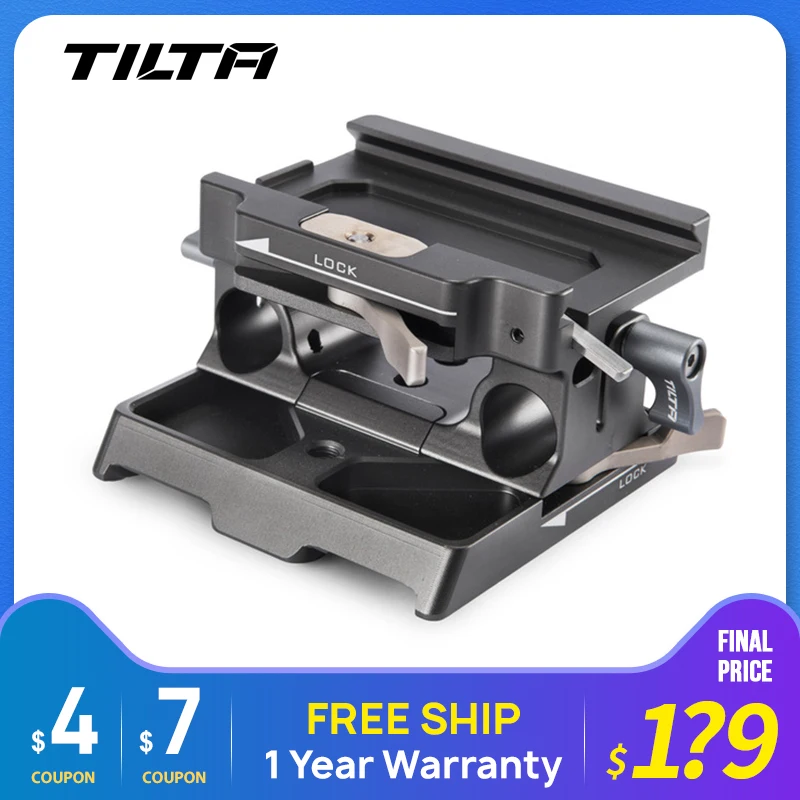 Наклонная плита Tilta TA BSP 15 G мм LWS для BlackMagic BMPCC 4K 6K (Tilta Gray) наклонная клетка Z CAM серая