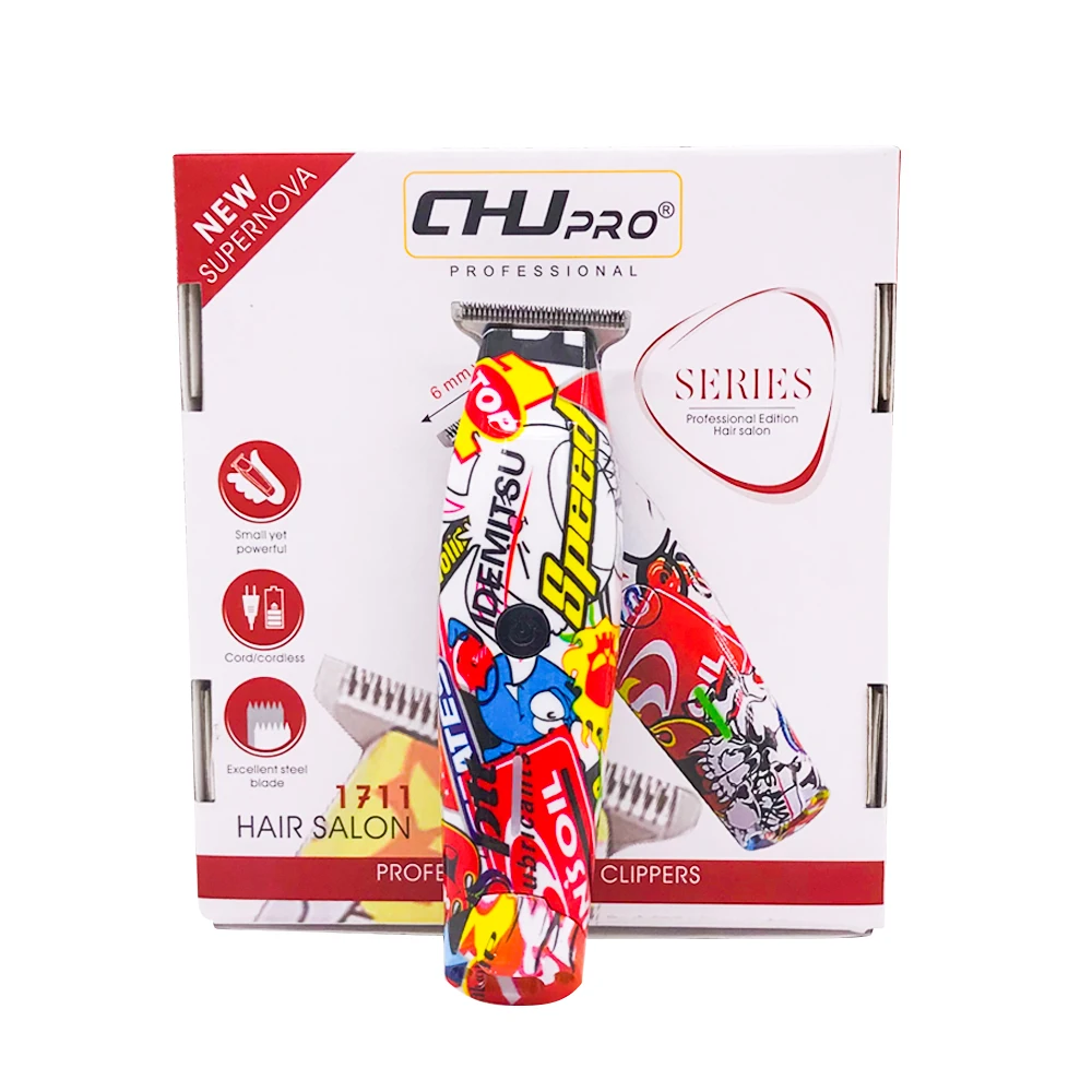 Cena Profesjonalne spinki do włosów trymer salon USB akumulator elektryczne ścinanie włosów męskie bezprzewodowe strzyżenie fryzjer maszyna przenośna