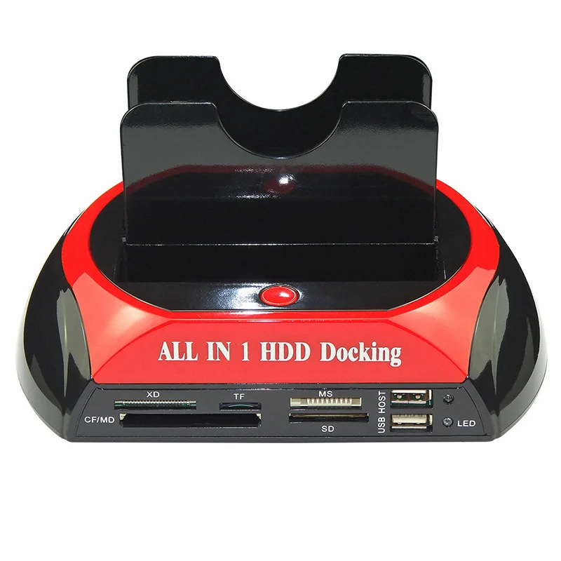 2," /3,5" IDE/SATA USB 2,0 HDD док-станция двойной жесткий диск Док-базовая станция для 2,5 дюймов 3,5 корпус для жесткого диска