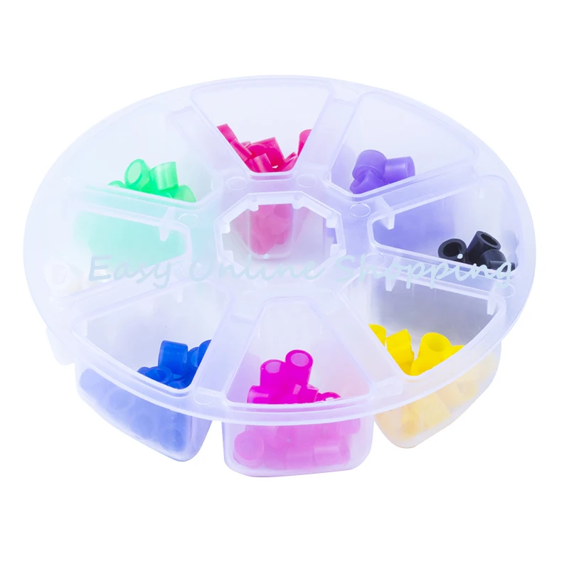 

160 pcs/box Dental Code Rings Standard Color Recognition Colorful Rings Soft silicone Fit all hand instruments Dentist materials