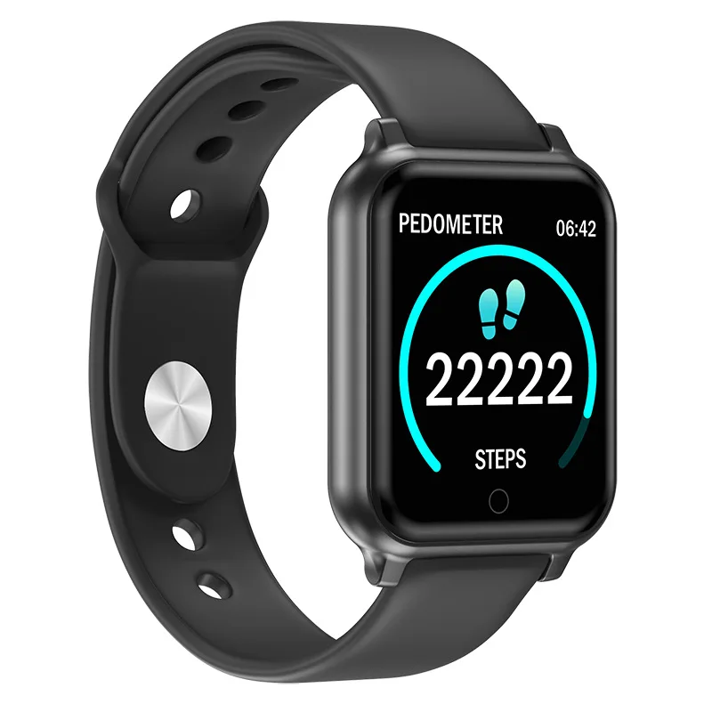 NEW T70 Smart Watch Heart Rate Monitor Waterproof Fitness Tracker Blood Pressure Cycling Smartwatch for iOS Android PK P68 - Цвет: B