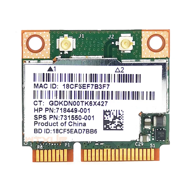 Broadcom BCM943228HMB wifi Bluetooth 4,0 300M 2,4G/5G bcm943228 сетевая карта Половина мини PCIE беспроводной адаптер