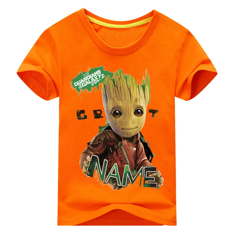 Новые футболки с принтом «I'm Groot» летние футболки одежда для детей футболки с короткими рукавами, костюм футболки для мальчиков и девочек топы для девочек