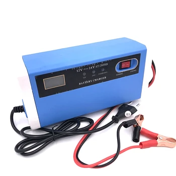 

New 12V 24V 10A Car Charger Motorcycle Truck Charging Smart LCD Display AGM Lead Acid Gel Battery Charger 12V For 4AH-200AH