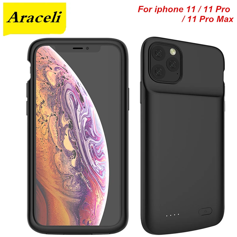 Чехол для аккумулятора iphone 11 Pro Max силиконовый материал ультратонкий умный чехол