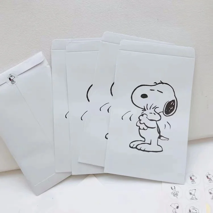 2шт конверт Peanuts Rogue Dog новые крафт-белые однотонные вечерние сумки для сбора карт