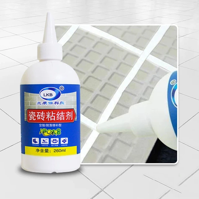 Multifunctional Easy Bonded Heavy Duty Tile Glue Tile Loose Repair Adhesive  Glue Kit Tools Practical Delicate 260ml Tile Glue - AliExpress