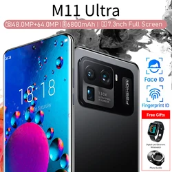 M11 – téléphone portable Ultra 100% Original, écran de 7.3 pouces, Smartphone, mémoire de 16GB + 1T, 4G/5G, Version Globale 