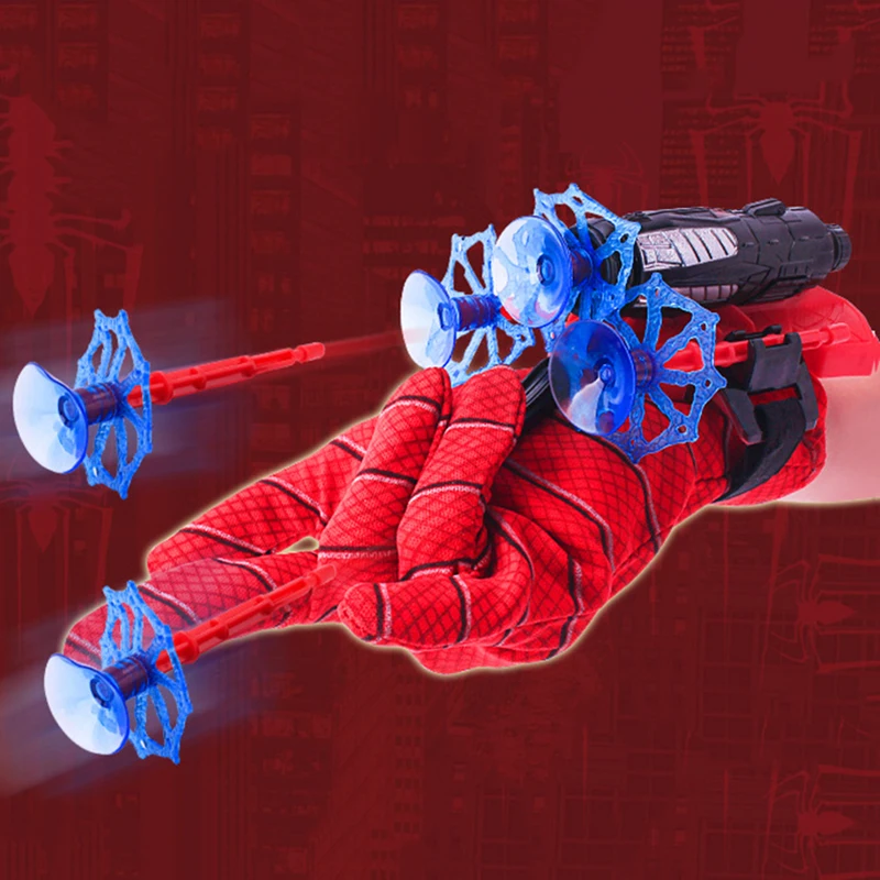 New Genuine Disney Spiderman Wrist Launcher Safety Soft Bullet Gun Toy