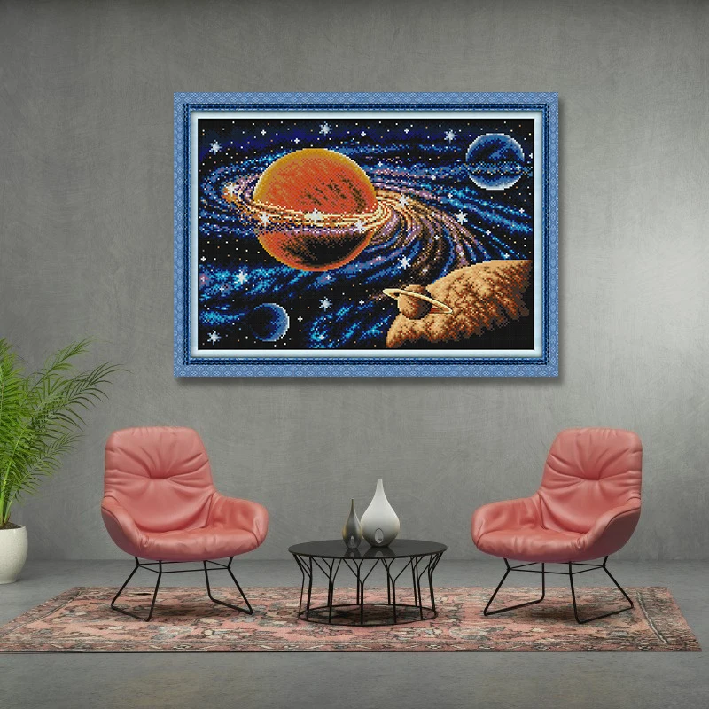Milky Way and Go in a Long Journey наборы для вышивки крестом с счетом Набор для вышивки DIY украшение для дома ручной работы ремесла