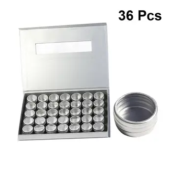 

36Pcs Nail Art Storage Box Manicures Rhinestone Jewelry Beads Storage Case Organizer With Lid With Boxes Nail Art Accessory