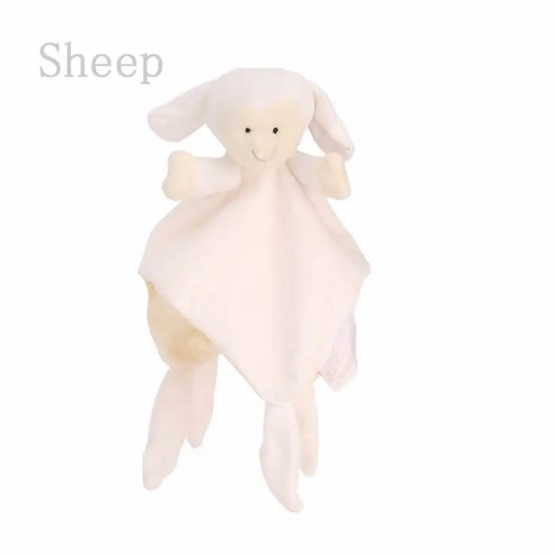 Sheep Детская соска, слюнявчик, успокаивающее полотенце, милое, из мультфильма из мягкого плюша, мягкая игрушка для кормления, Детская кукла для сна 85WA - Цвет: Sheep